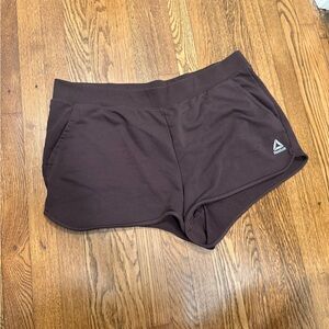 Reebok Women's Brown pull on elastic waist Shorts size XXXL